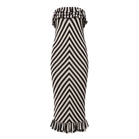 Miles Chevron Off-The-Shoulder Dress