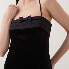 Quincy Bow Detail Fitted Dress