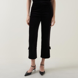 Quincy High-Rise Bow Detail Trousers
