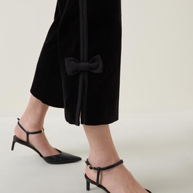 Quincy High-Rise Bow Detail Trousers