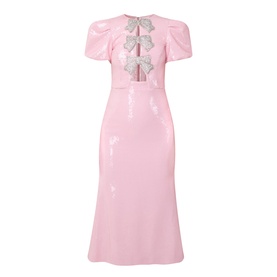 Lydia Sequin Bow Dress