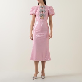 Lydia Sequin Bow Dress