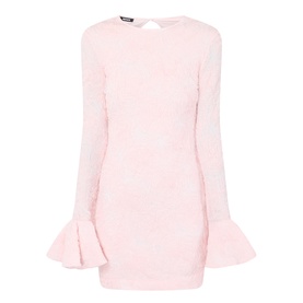 Mesh Frill Mini Dress