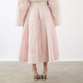 Floral Embroidered Skirt