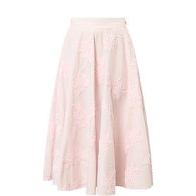Floral Embroidered Skirt