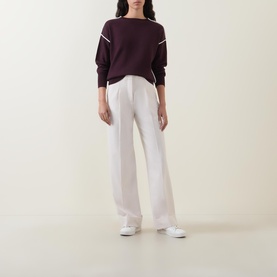 Contrast Knitted Sweater