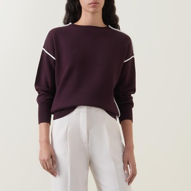 Contrast Knitted Sweater