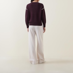 Contrast Knitted Sweater