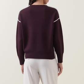 Contrast Knitted Sweater