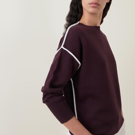 Contrast Knitted Sweater