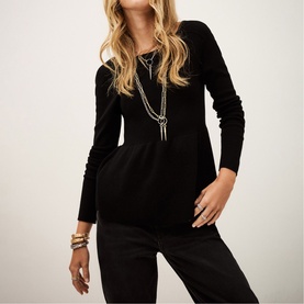 Bonnie Ribbed Peplum Sweater