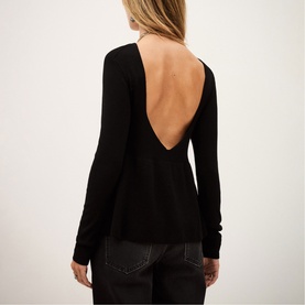Bonnie Ribbed Peplum Sweater