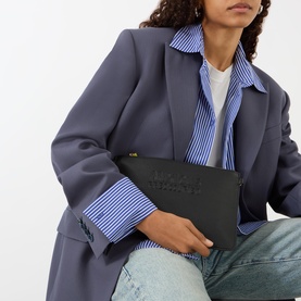 Logo Zipped Clutch