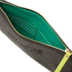 Logo Zipped Clutch