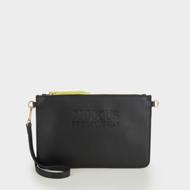 Logo Zipped Clutch