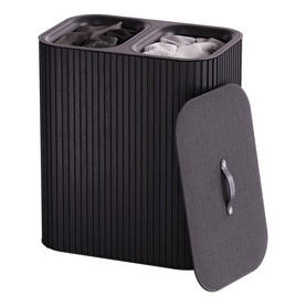 Tota Twin Luxe Easy-Empty Bamboo Laundry Basket 90L