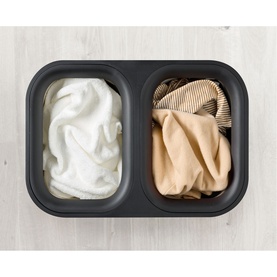 Tota Twin Luxe Easy-Empty Bamboo Laundry Basket 90L