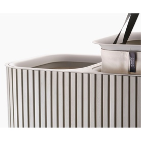 Tota Twin Luxe Easy-Empty Bamboo Laundry Basket 90L