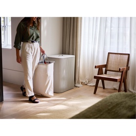 Tota Twin Luxe Easy-Empty Bamboo Laundry Basket 90L