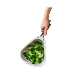 Droplet Compact Colander with Folding Handles