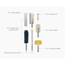 CleanTech Deep Cleaning & Extension Pole Set