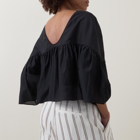 Gathered Yoke Blouse