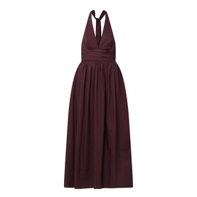 Plunge Halter Dress