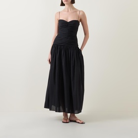 Gathered Drop Waist Dress