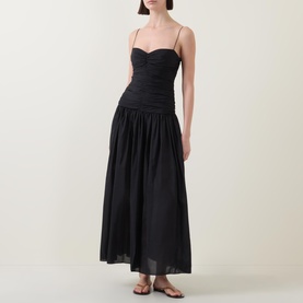 Gathered Drop Waist Dress