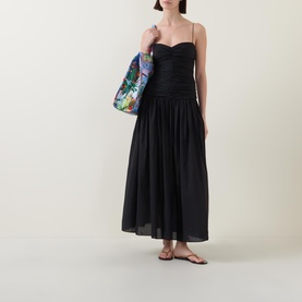 Gathered Drop Waist Dress