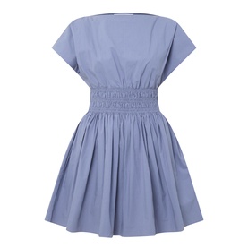 Shirred Waist Mini Dress