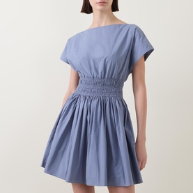 Shirred Waist Mini Dress