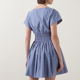 Shirred Waist Mini Dress