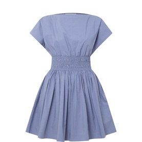 Shirred Waist Mini Dress
