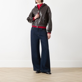 Ricetta Leather Bomber Jacket