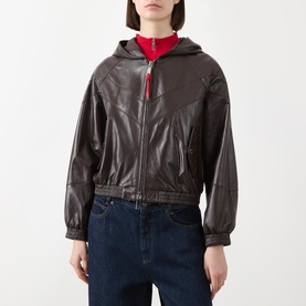 Ricetta Leather Bomber Jacket