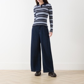 Locusta Striped Polo Sweater