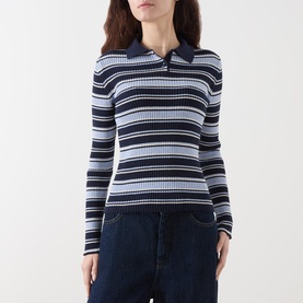 Locusta Striped Polo Sweater