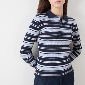 Locusta Striped Polo Sweater