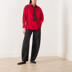 Zebu Shirt & Silk Polka Dot Tie