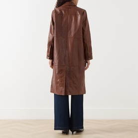 Doppia Leather Trenchcoat