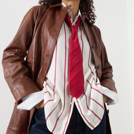Doppia Leather Trenchcoat