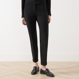 Turn Up Slim Leg Trousers