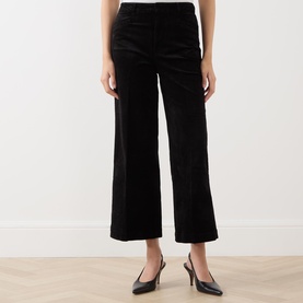Anessa High-Rise Cropped Wide Leg Trousers