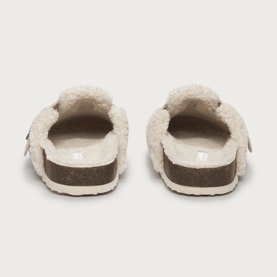 Borg Corkbed Mule Slippers