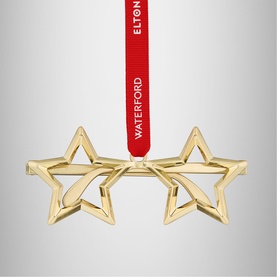 Elton John Golden Star Glasses Tree Ornament