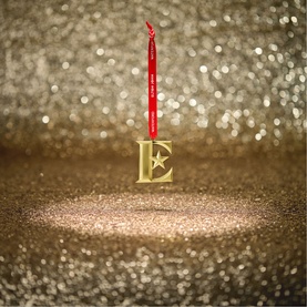 Elton John Golden 'E' Icon Tree Ornament