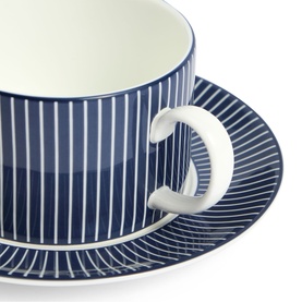 Gio Pinstripe Teacup & Saucer Two-Piece Set 235ml