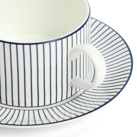 Gio Pinstripe Teacup & Saucer Two-Piece Set 235ml