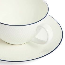 Gio Blue Line Teacup & Saucer Two-Piece Set 290ml